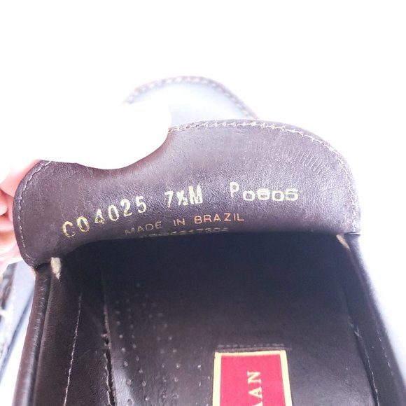Cole Haan Dark Brown Leather Slip-On Loafers